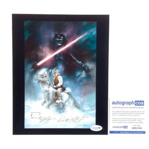Roger Kastel Signed Photo Jaws Empire Strikes Back Poster Artist