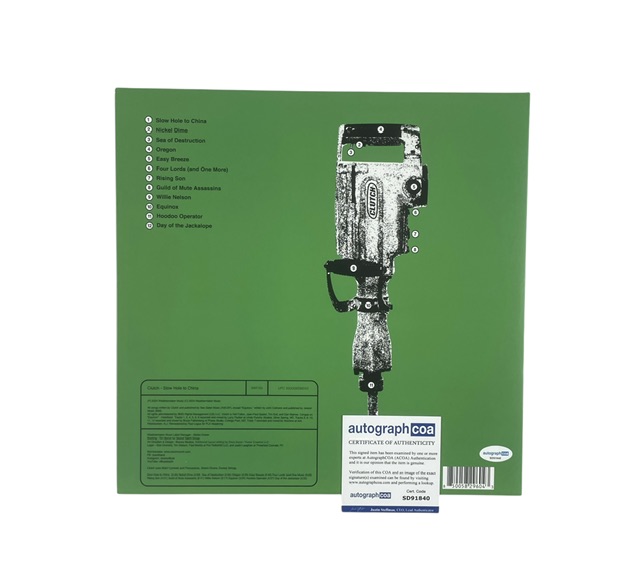 Clutch Signed Slow Hole to China Limited Edition Green Vinyl ACOA - Image 3