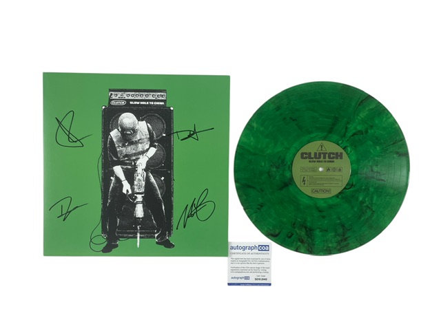 Clutch Signed Slow Hole to China Limited Edition Green Vinyl ACOA