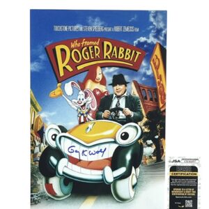 Who Framed Roger Rabbit Gary K. Wolf Signed Movie Poster Disney