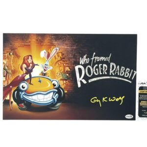 Who Framed Roger Rabbit Gary K. Wolf Signed Movie Poster Print 🐰