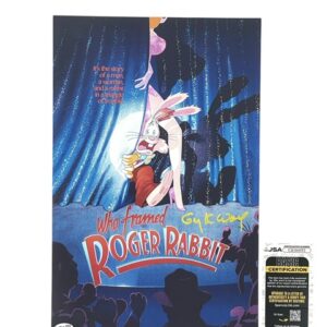 Who Framed Roger Rabbit Gary K. Wolf Signed Movie Poster Print 🐰