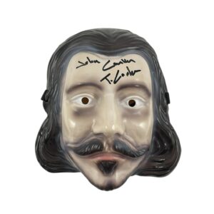 John Carver Signed Prop Replica Mask Thanksgiving Thomas Lorber