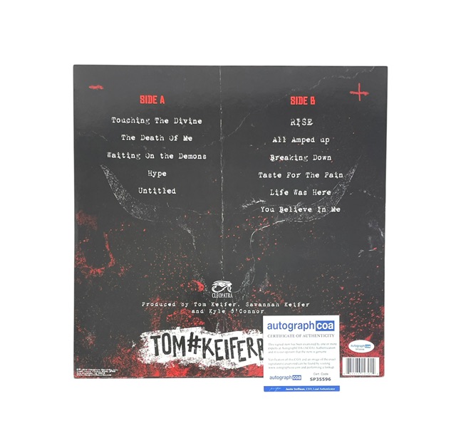 Tom Keifer Rise Signed Limited Edition VIP White Vinyl Cinderella - Image 3