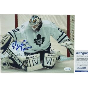 Ed Belfour Autographed 8x10 Photo Toronto Maple Leafs Hockey ACOA