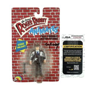 Who Framed Roger Rabbit Signed LJN Eddie Valiant Action Figure Gary K. Wolf