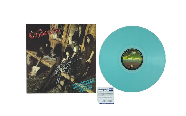 Cinderella Tom Keifer Signed Limited Edition Heartbreak Station Blue Vinyl