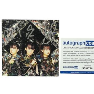 BABYMETAL Signed 5x5 Photo Card ACOA SU-METAL MOAMETAL MOMOMETAL