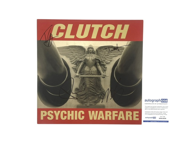 Clutch Signed Psychic Warfare Limited Edition Red Colored Vinyl - Image 2