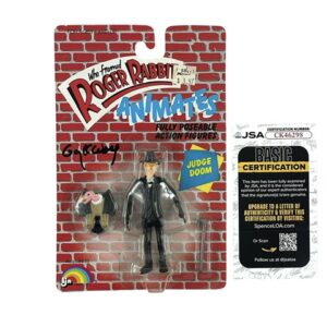 Who Framed Roger Rabbit Signed LJN Judge Doom Action Figure Gary K. Wolf