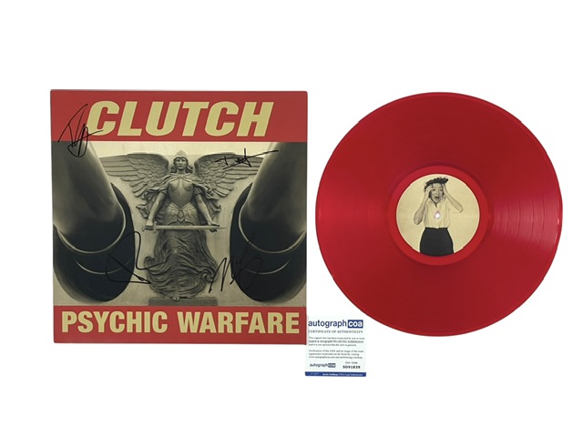 Clutch Signed Psychic Warfare Limited Edition Red Colored Vinyl