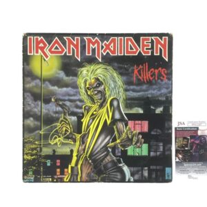 Iron Maiden Autographed Killers Vinyl Album Record Steve Harris