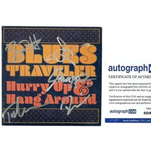 Blues Traveler Band Signed Hurry Up & Hang Around CD Booklet ACOA