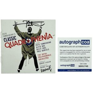 The Who Pete Townshend Signed Classic Quadrophenia CD Booklet