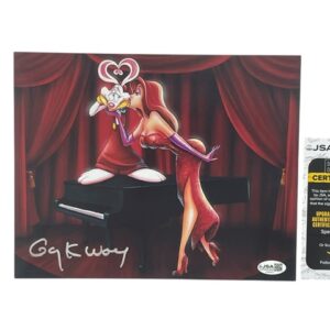 Who Framed Roger Rabbit Creator w/ Jessica Gary K. Wolf Signed Photo
