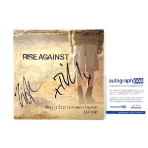 Rise Against Autographed Make It Stop Limited Edition Clear Vinyl