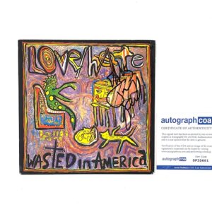 Love/Hate Jizzy Pearl Signed Wasted In America 7” Vinyl Quiet Riot Ratt