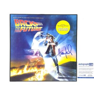 Back To The Future Huey Lewis Signed Movie Soundtrack Album ACOA