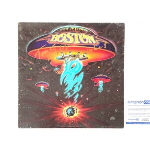 Boston Tom Scholz Rare Signed Debut Selftitled Vinyl Record ACOA