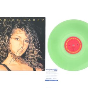 Mariah Carey Autographed Coke Bottle Color Vinyl Debut Album ACOA