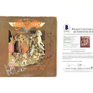 Aerosmith Autographed Signed Toys in the Attic Vinyl Album Beckett