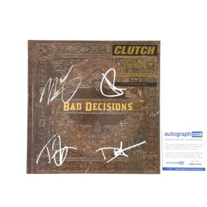 Clutch Signed Limited Edition Book of Bad Decisions CD Hardcover Book