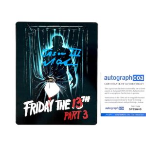 Friday The 13th Part 3 Signed 40th Anniversary Steelbook Blu-Ray Mike DeLuna Jason