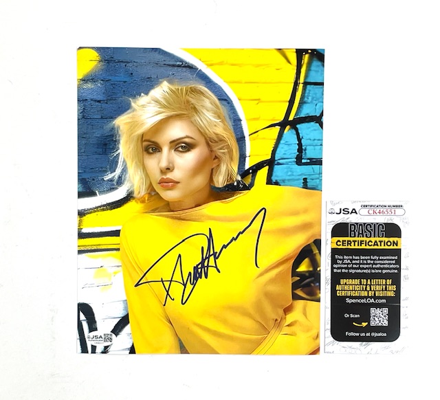 Blondie Deborah Debbie Harry Hand Signed 8x10 Photo JSA 🎙️