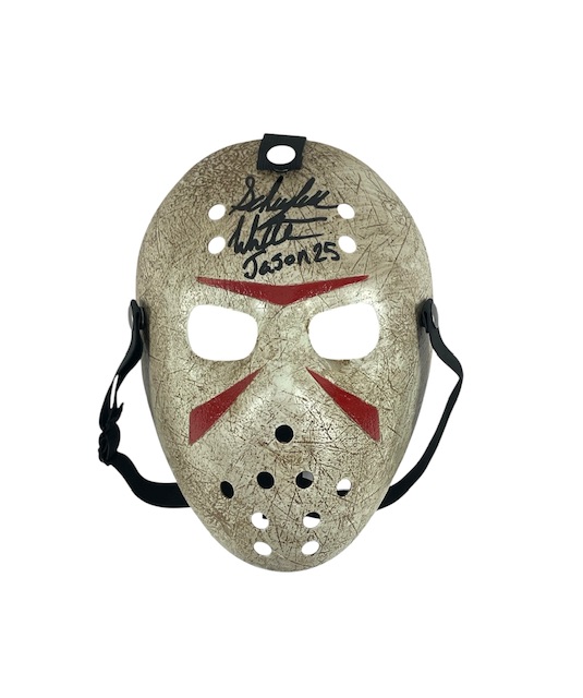 Jason Voorhees Signed Prop Mask Schuyler White Friday the 13th Sweet Revenge