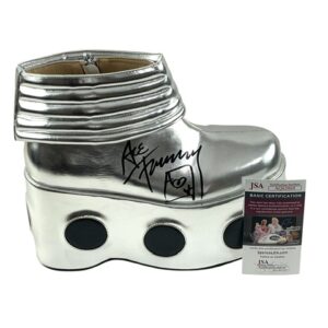 Kiss Ace Frehley Autographed Display Costume Boot JSA Certified