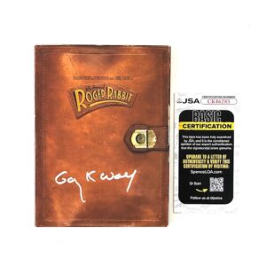 Who Framed Roger Rabbit Gary K. Wolf Signed DVD Movie JSA