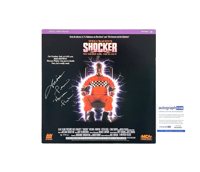 Shocker Autographed LaserDisc Mitch Pileggi Horace Parker