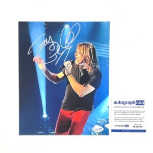 Tommy DeCarlo of Band Boston Autographed 8x10 Photo ACOA COA