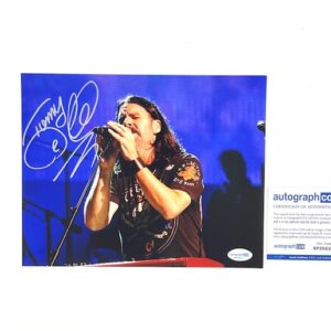 Tommy DeCarlo of Band Boston Autographed 8x10 Photo ACOA COA