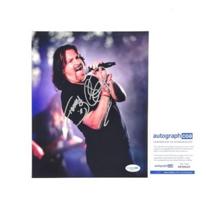 Tommy DeCarlo of Band Boston Autographed 8x10 Photo ACOA COA