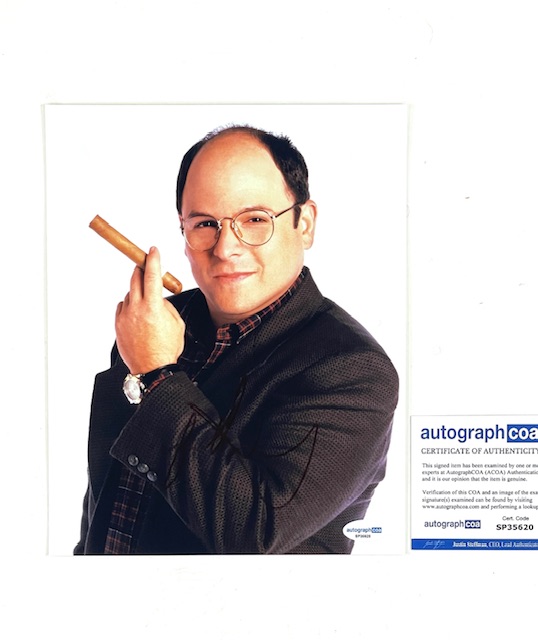 Jason Alexander Autographed Promo 8x10 Photo George Costanza ACOA