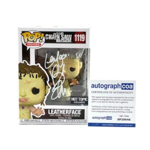 The Texas Chainsaw Massacre Leatherface Signed Funko Pop Bob Elmore