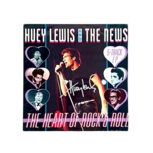 Huey Lewis and the News Autographed Power of Love 12” Vinyl Record