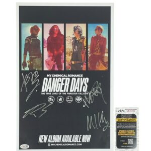 My Chemical Romance Autographed Danger Days 11x17 Promo Poster