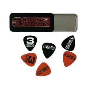 Three Doors Down Final Tour 2024 Guitar Pick Set Tin Brad Arnold