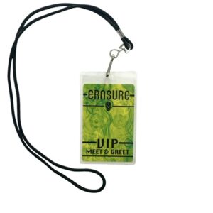 Erasure VIP Meet and Greet Backstage Pass Andy Bell Vince Clarke