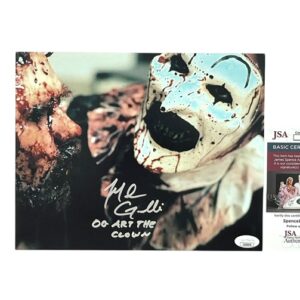 Art The Clown Signed 8x10 Photo Mike Giannelli All Hallows' Eve Terrifier