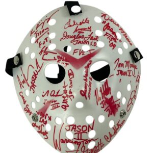 Jason Voorhees Signed Prop Mask By 16 Jasons Friday The 13th JSA