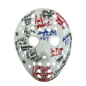 Jason Voorhees Signed Prop Mask By 16 Jasons Friday The 13th JSA