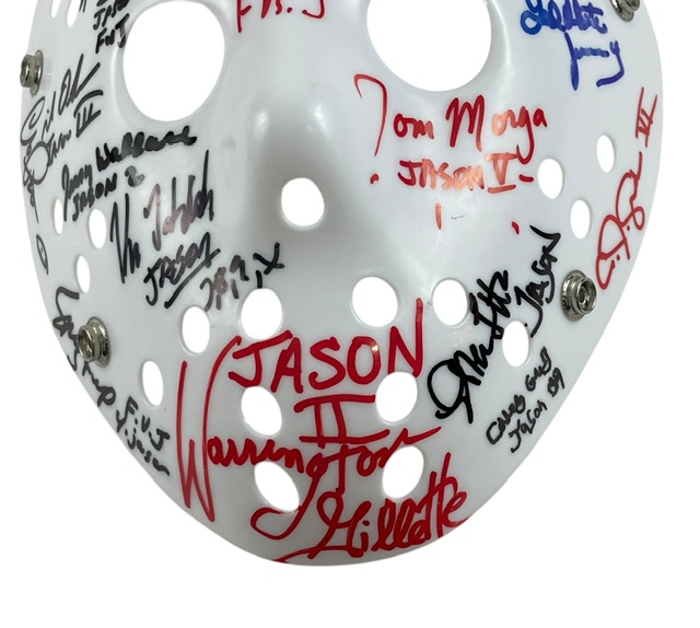 Jason Voorhees Signed Prop Mask By 16 Jasons Friday The 13th JSA - Image 4
