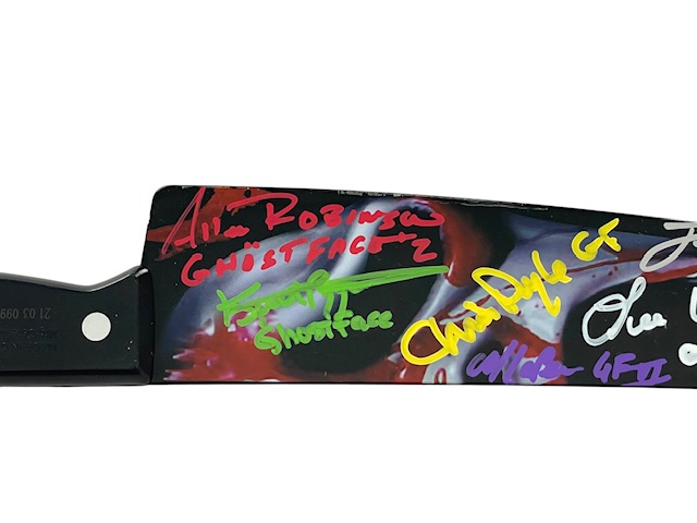 Scream Autographed Prop Replica Licensed Knife Signed 8 Ghostface Performers - Image 2