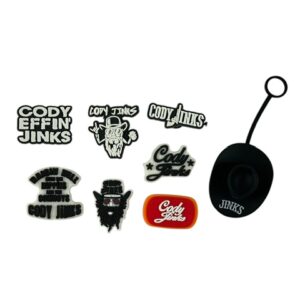 Cody Jinks Croc Charms Set of 7 with Topper