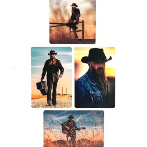 Cody Jinks Cloth Satin Sticker Set 4 Piece Country Music Legend