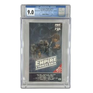 Star Wars Empire Strikes Back Betamax Tape Box Only CGC 9.0 Graded
