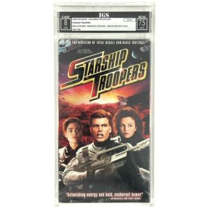 Starship Troopers VHS Tape Tri Star WM Sealed IGS 8 Graded Encapsulated